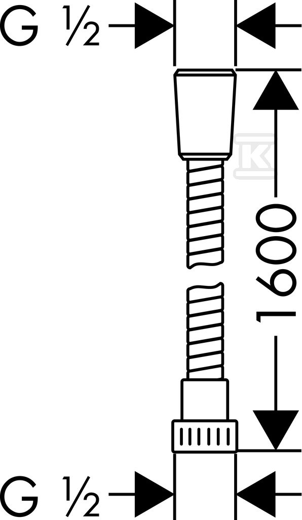 Furtun de duș Hansgrohe Metaflex cu - 28266000