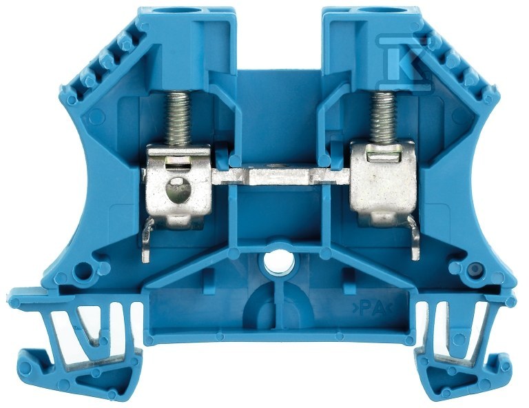 WDU 6 BL pass-through terminal block - 1020280000