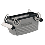 Carcasa de conector industrial Carcasa del conector Retén de sujeción lateral inferior Tamaño de conexión: 8 IP65 tras la conexión HDC 24B KBU 1M25G