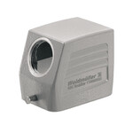 Conectores industriales carcasa Sumidero lateral Cuerpo del conector Retén de fijación inferior Tamaño de instalación: 3 IP65 tras la conexión HDC 06B TSLU 1M25G