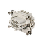 Kontaktní vložka (průmyslové spojky) ženská spojka 500 V 24 A Počet pólů: 6 PUSH IN Velikost instalace: 3 HDC HE 6 FP