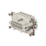 Kontaktní vložka (průmyslové konektory) ženský konektor 500 V 16 A Počet pól: 10 PUSH IN Velikost instalace: 4 HDC HE 10 FP