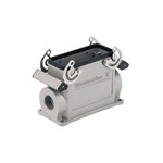 Conector industrial carcasa Base de carcasa Enganche lateral inferior Tamaño de instalación: 6 IP65 al conectar HDC 16B SBU 2M25G