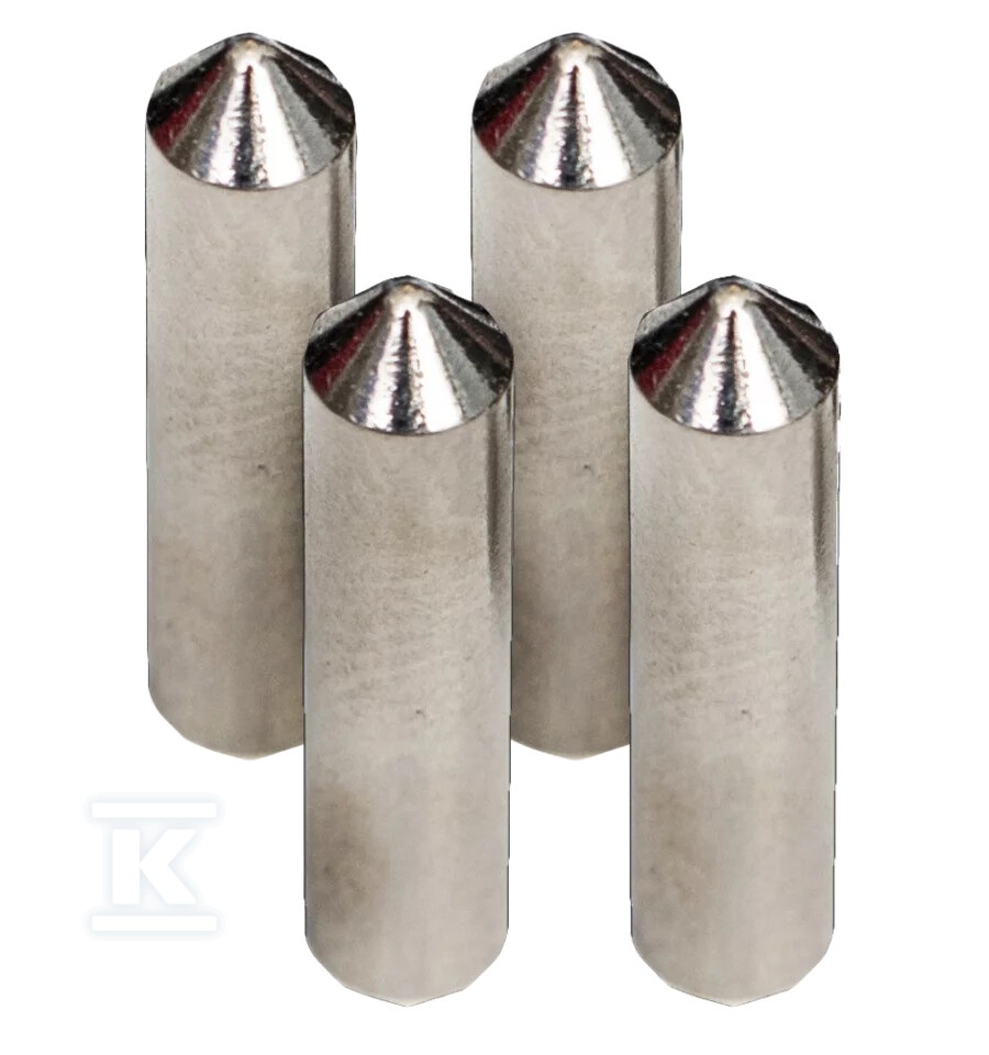 Nakręcane końcówki sond O 4 mm (komplet - WAPOZN4MMK