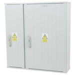 Obudowa termoutwardzalna lakierowana STN 80X84/2P - montaż aparatów, daszek płaski, cięgna metalowe