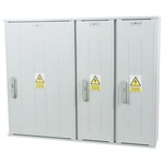 Obudowa termoutwardzalna lakierowana STN 106X84/3L - montaż aparatów, daszek płaski, cięgna metalowe