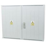 Obudowa termoutwardzalna lakierowana SSTN 106X84 - montaż aparatów, daszek skośny, cięgna metalowe