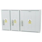 Obudowa termoutwardzalna lakierowana STN 106X58/3P/32- 320 mm, daszek płaski, cięgna metalowe