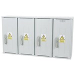 Obudowa termoutwardzalna lakierowana SSTN 106X58/4/32- 320 mm, daszek skośny, cięgna metalowe