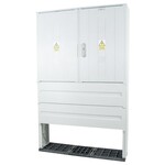 Obudowa termoutwardzalna lakierowana STN 106X84/32+FTN - 320 mm, montaż aparatów, daszek płaski, cięgna metalowe