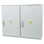 Obudowa termoutwardzalna lakierowana SSTN 106X84/2/32 - 320 mm, montaż aparatów, daszek skośny, cięgna metalowe