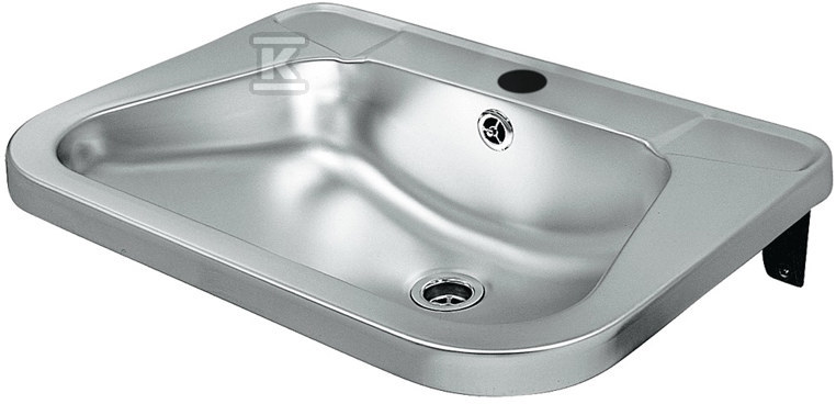 Wall-mounted washbasin with a tap hole, - IRS72