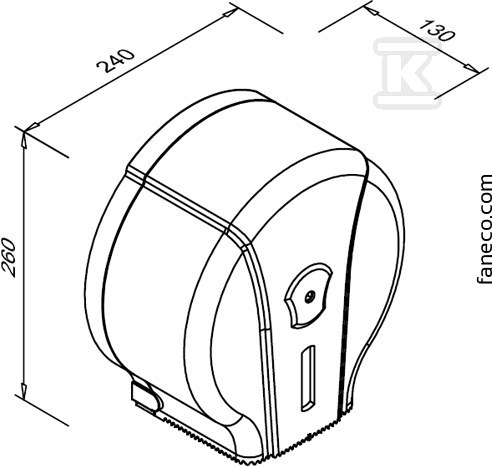 Toilet paper dispenser POP S - J18PGWG