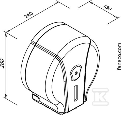 JET S toilet paper dispenser - J18PGWT