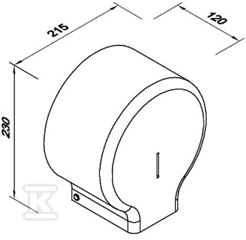 DARK toilet paper dispenser - J18POB