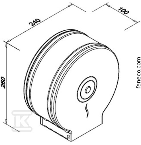 Pojemnik na papier toaletowy DUO - J25SJP