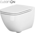 CASPIA NEW CleanOn rimless wall hung bowl with hidden assembly, without seat