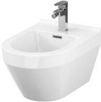 CREA oval wall hung bidet with concealed fixation