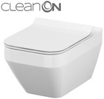 CREA NEW CleanOn wall hung bowl without rim, rectangular, without seat