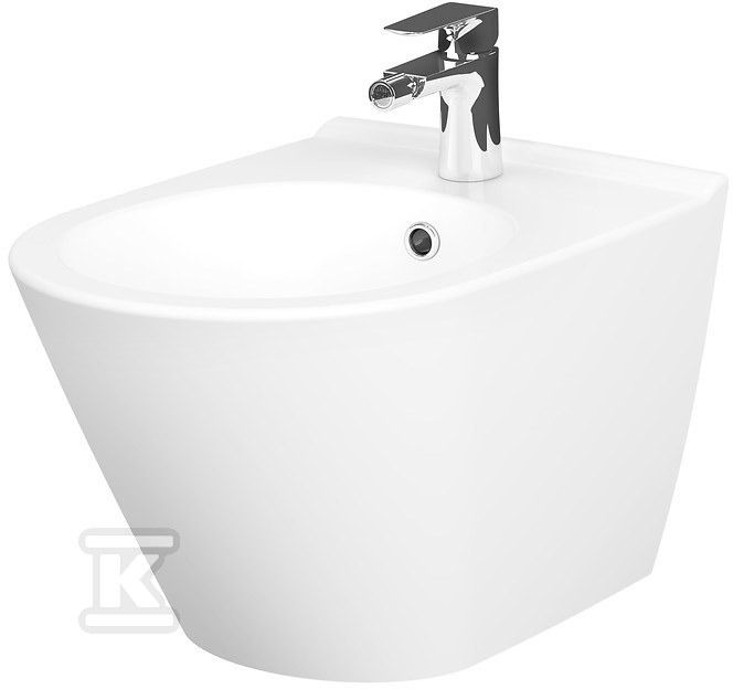 Wall hung CITY OVAL bidet with - K35-043