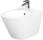 Wall hung CITY OVAL bidet with concealed fixation