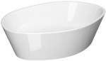 CITY 50 countertop washbasin, oval, with ceramic stopper