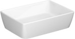 CITY 50 countertop washbasin, rectangular, with a ceramic stopper