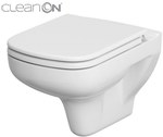 Set 652 Rimless wall hung bowl COLOR NEW CleanOn, duroplast seat, soft-close, easy-off function