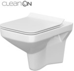 Set 742 rimless wall hung bowl COMO NEW CleanOn, slim duroplast seat, soft-close, easy-off one button