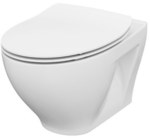 Set 934 MODUO CleanOn rimless wall hung bowl, slim duroplast seat, soft-close and easy-off