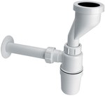 Concealed vertical urinal siphon