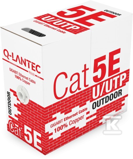 UTP Cat.5e PE 4PR-Kabel 305 m OUTDOOR - KIU5OUTS305Q