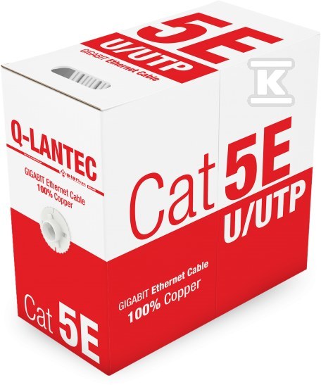 Kabel sieciowy UTP kat.5e PVC Q-LANTEC - KIU5PVC305Q