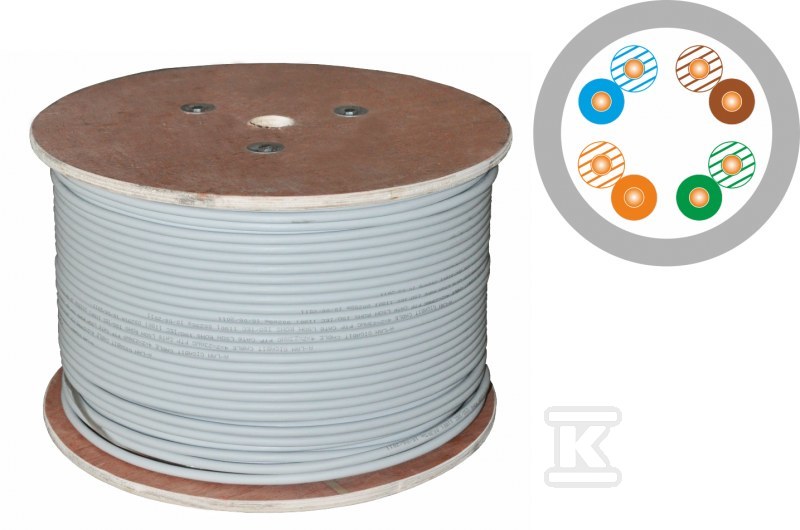 Cable U/UTP Cat.5e PVC 4PR 500m 25 - KIU5PVC500