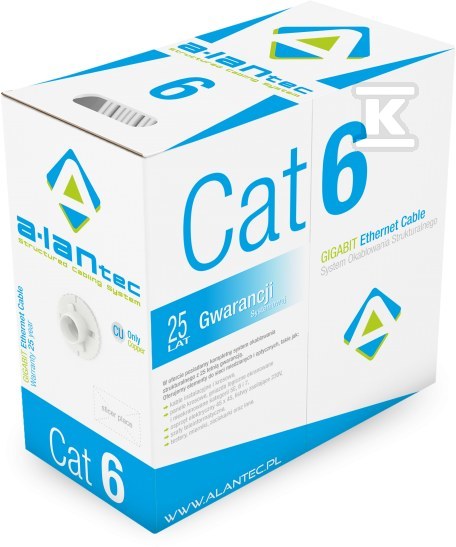 UTP cat.6 LSOH cable 4x2x23AWG 305m Dca - KIU6LSOH305D