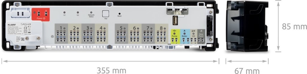 8-zone wireless central heating strip - KL08RF230V