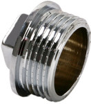 Brass plug 1/2" chrome