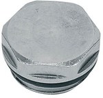 Blanking plug with O-ring 1/2" nickel plated