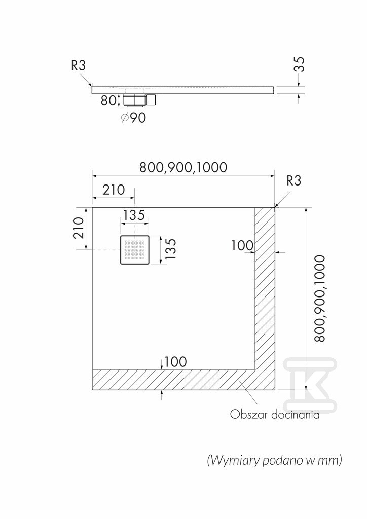 Brodzik kompozytowy "Kalait" - 3.3102/S/ST-M2