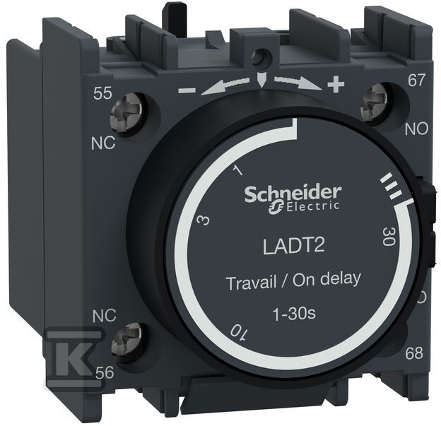 Leading auxiliary contact block 0.1-30s - LADT2