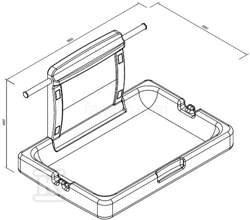 PANDA, horizontal foldable, horizontal - LBCTH