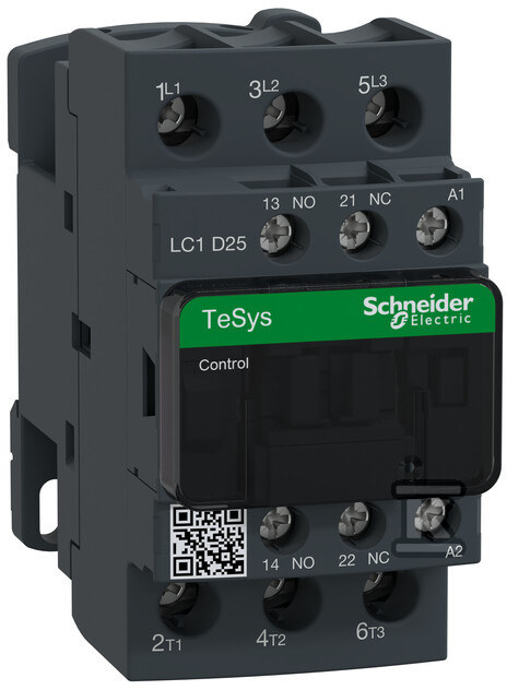 TeSys D AC3 power contactor 25A 4P 1NO - LC1D25B7