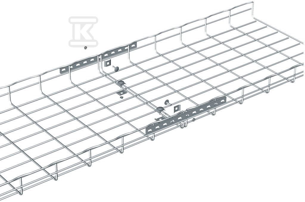 Straight connector ED 110 GC 18x1100mm, hot dip galvanized, System E90 ...
