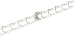 Clamp UC 50 GC. Suspension clamp for cable trays 50 mm wide, hot dip galvanized, System E90