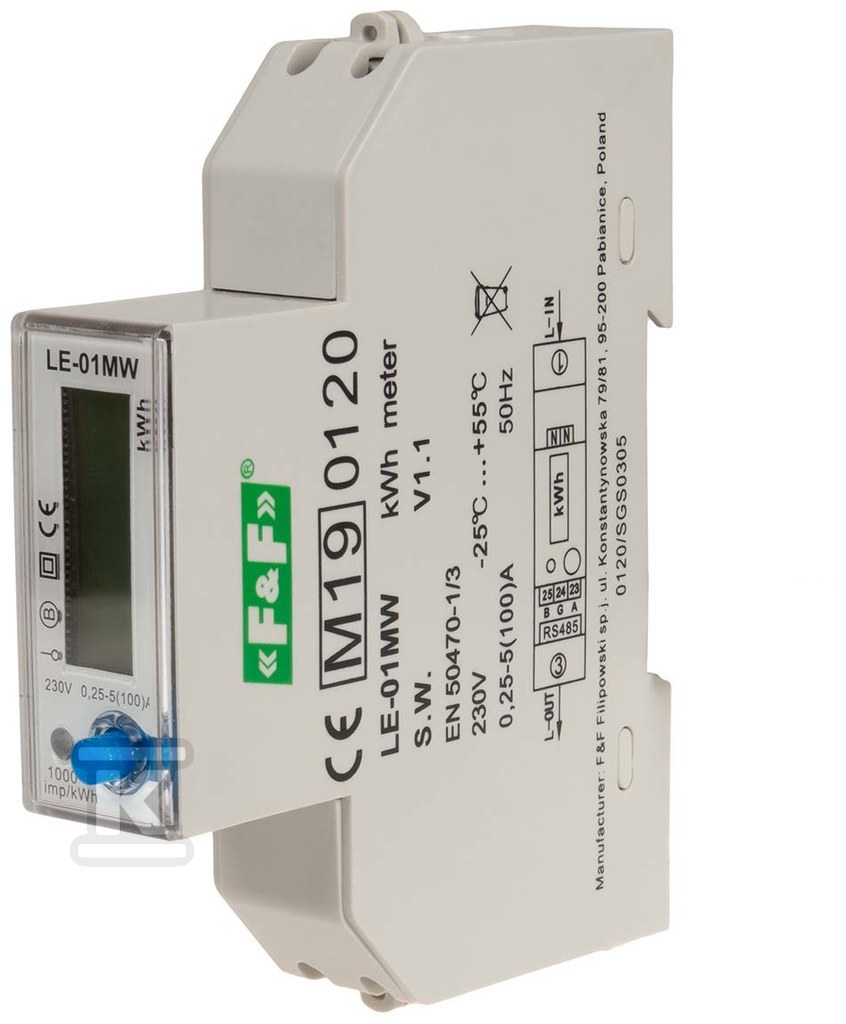 Contor monofazat de consum de energie - LE-01MW