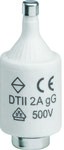 Fuse link DTII/E27, delayed gG (Bi-Wtz) 2A 500VAC