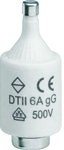 Fuse link DTII/E27, delayed gG (Bi-Wtz) 6A 500VAC