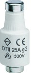 Fuse link DTII/E27, delayed gG (Bi-Wtz) 25A 500VAC