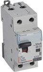 Residual overcurrent circuit breaker P 312 2P C 10 A 30 mA type A DX3 series