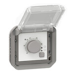 Termostat elektroniczny pokojowy, mechanizm - szary, NOWE PLEXO 55